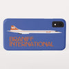 Phone Case iPhone and Galaxy Barely There Braniff Concorde SST Orange Blue