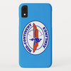 Phone Case iPhone and Galaxy Barely There Braniff Mid-Continent Airlines Cross and Bow Logo Light Blue