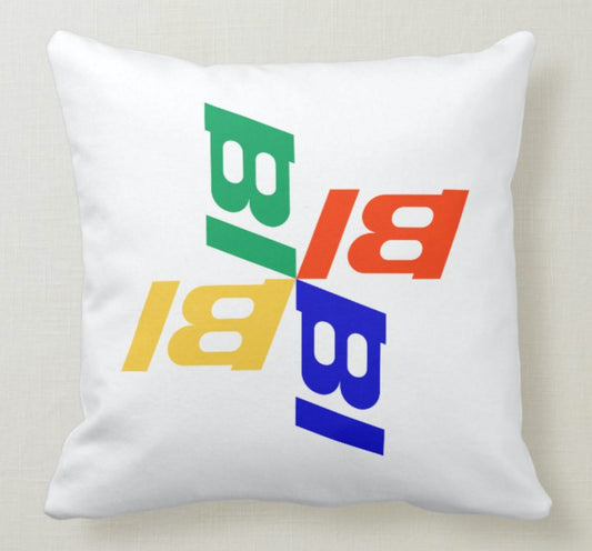 Pillow or Lumbar Bar Pillow Braniff Alexander Girard Design 1965 Pinwheel