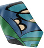 Men Turquoise Green Necktie - BI Pucci Classic Collection 1974 Tie Rolled - Braniff Pucci Design - Braniff Boutique