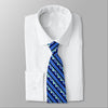Braniff Men's Blue Necktie - BI Pucci Necktie 1972 Blue on Shirt - Pucci Design Place Blue Collection - Braniff Boutique