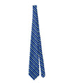 Braniff Men's Blue Necktie - BI Pucci Necktie 1972 Blue No BI Logo Front View - Pucci Design Place Blue Collection - Braniff Boutique