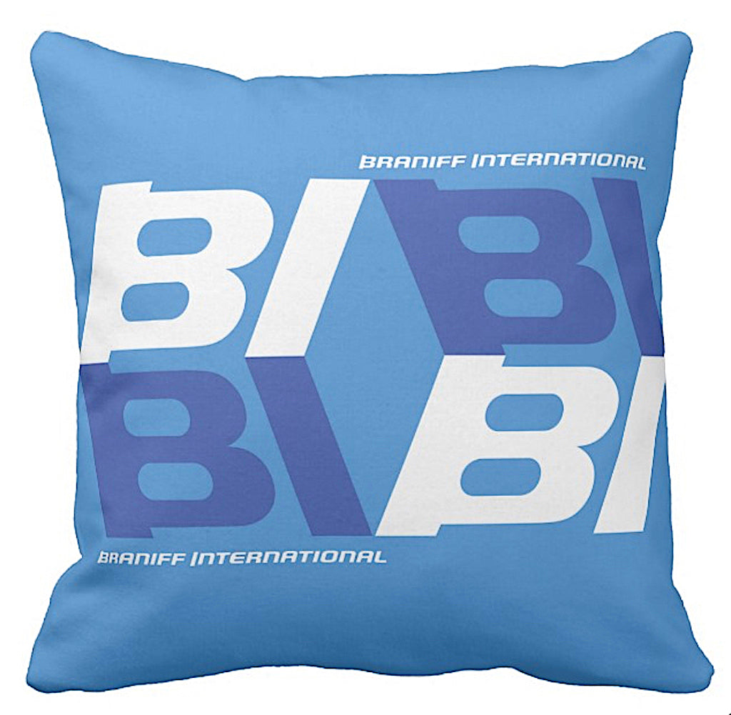 Pillow Braniff Alexander Girard Design BI Tile Logo Multiple Colors