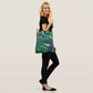 Braniff Tote Bag Turquoise Green - Braniff Logo All Over Print - Braniff Boutique