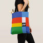 Braniff Tote Bag Alexander Girard Design - Braniff Logo All Over Print - Braniff Boutique