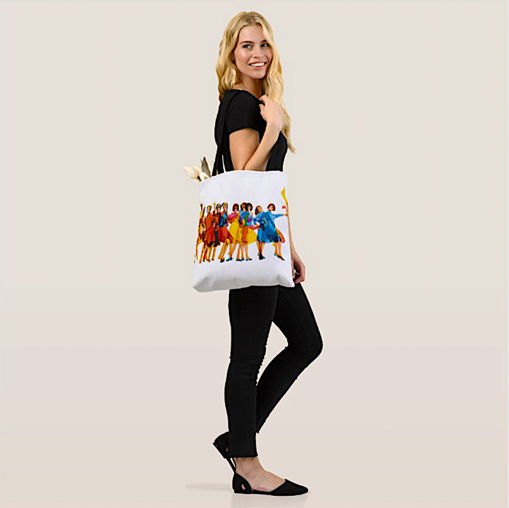 Braniff Tote Bag Pucci Design Air Strip - Braniff Logo All Over Print - Braniff Boutique