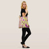 Braniff Tote Bag Yellow Plum - Braniff Logo All Over Print - Braniff Boutique