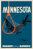 Minnesota, Braniff International Airways, 1960s [Fish in the net] - Museum Grade Limited Edition
