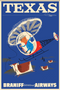 Texas, Braniff International Airways, 1950s [Heli Cowboy] - Museum Grade Limited Edition