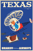 Texas, Braniff International Airways, 1950s [Heli Cowboy] - Museum Grade Limited Edition