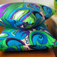 Throw Pillows - Braniff Pucci Design Turquoise Green Pillows - Braniff Boutique