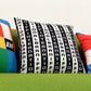 Pillow or Lumbar Bar Pillow Braniff Alexander Girard Design BI Stripe Black White