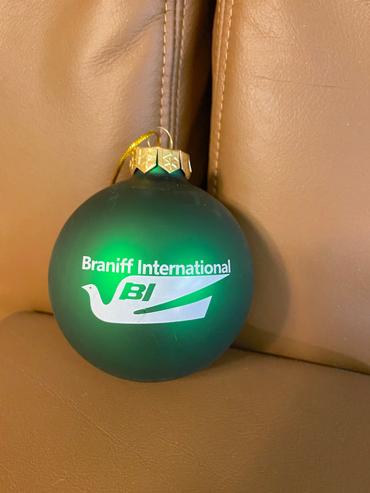 Christmas Ornament GLASS Single 1978 Bluebird Logo Multi Colors