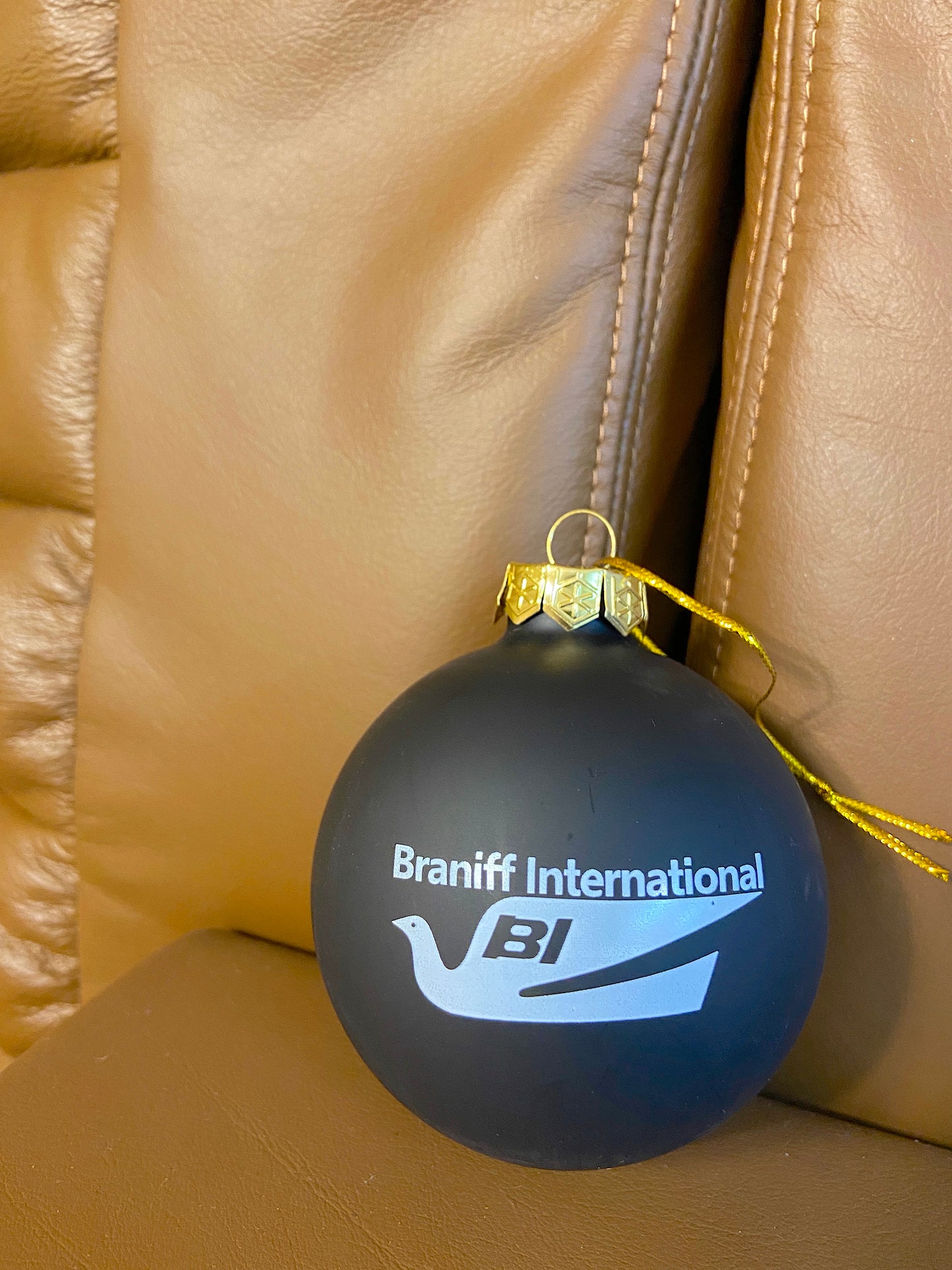 Christmas Ornament GLASS Single 1978 Bluebird Logo Multi Colors