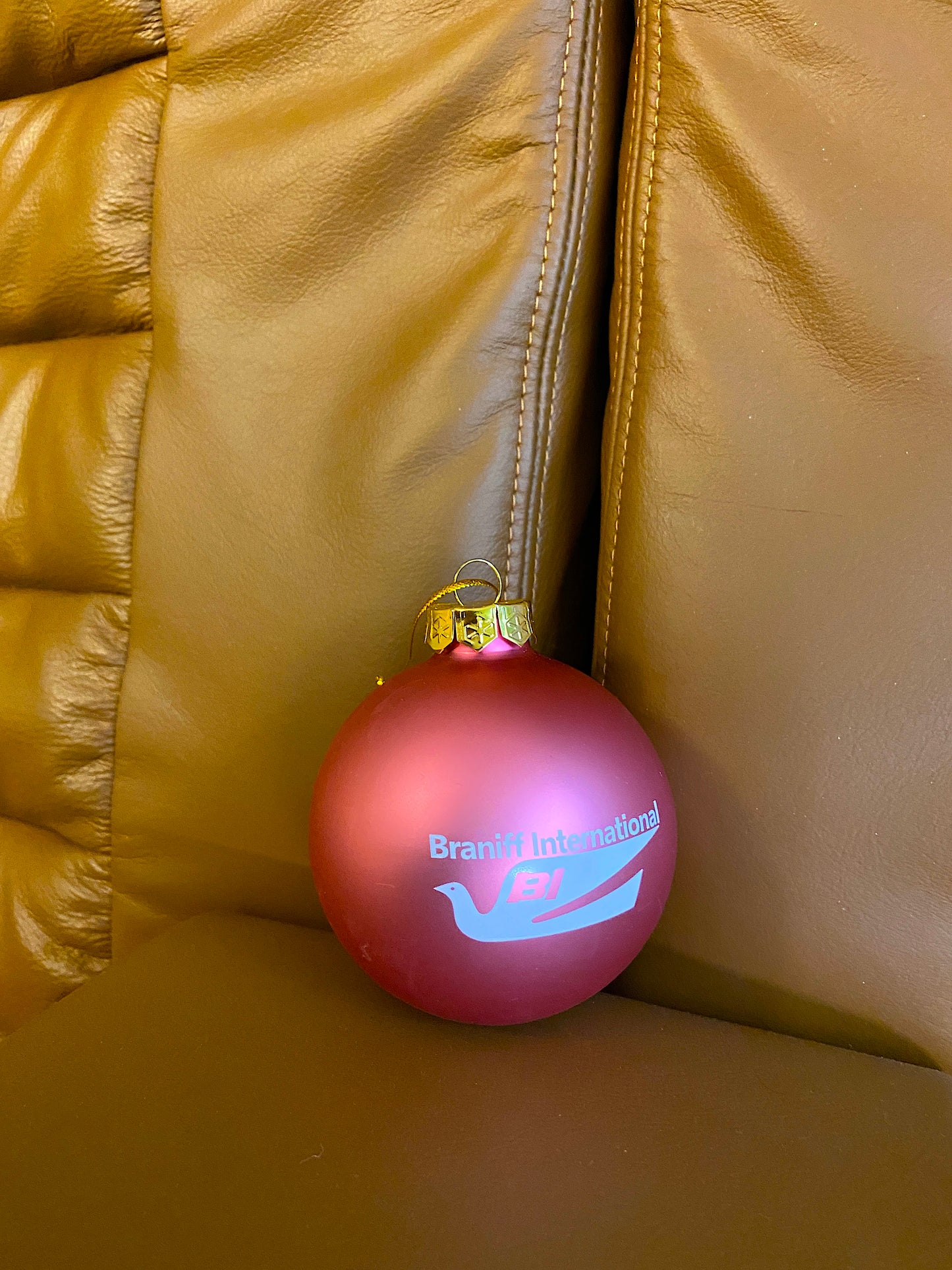 Christmas Ornament GLASS Single 1978 Bluebird Logo Multi Colors