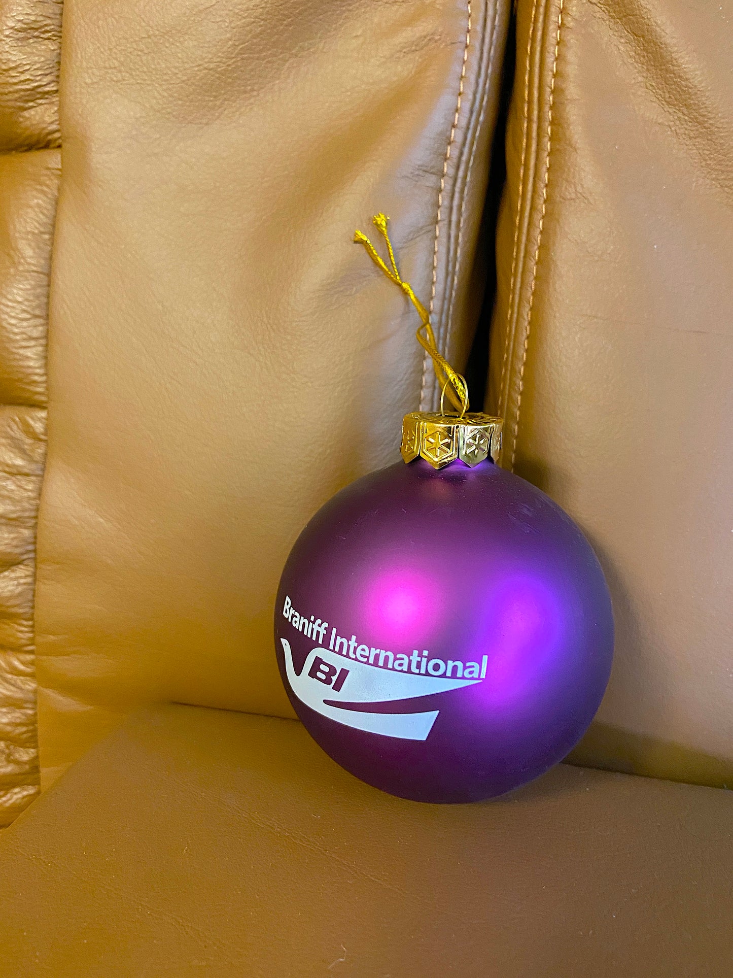 Christmas Ornament GLASS Single 1978 Bluebird Logo Multi Colors