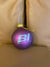 Christmas Ornament GLASS Single 1965 BI Braniff International Logo Multi Colors