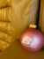 Christmas Ornament GLASS Single 1965 BI Braniff International Logo Multi Colors