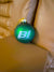Christmas Ornament GLASS Single 1965 BI Braniff International Logo Multi Colors
