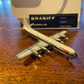 BRAND NEW!! Airplane Model Braniff Lockheed L-188 Electra Prop Jet 1/400 Scale