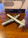 BRAND NEW!! Airplane Model Braniff Lockheed L-188 Electra Prop Jet 1/200 Scale