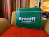 Flight Bag Luggage Retro Braniff Boeing 707 Logo Green Black