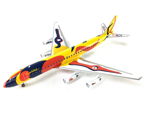 Airplane Model Braniff International McDonnell-Douglas DC-8-62 Alexander Calder 1/200 Scale