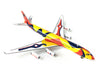 Airplane Model Braniff International McDonnell-Douglas DC-8-62 Alexander Calder 1/200 Scale