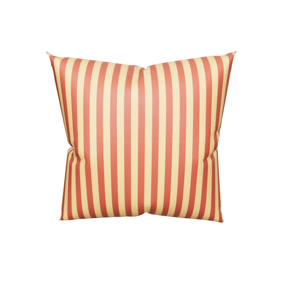 Pillow or Lumbar Bar Pillow Braniff Alexander Girard Aircraft Interior Design 1965 Rusty Cream Stripe