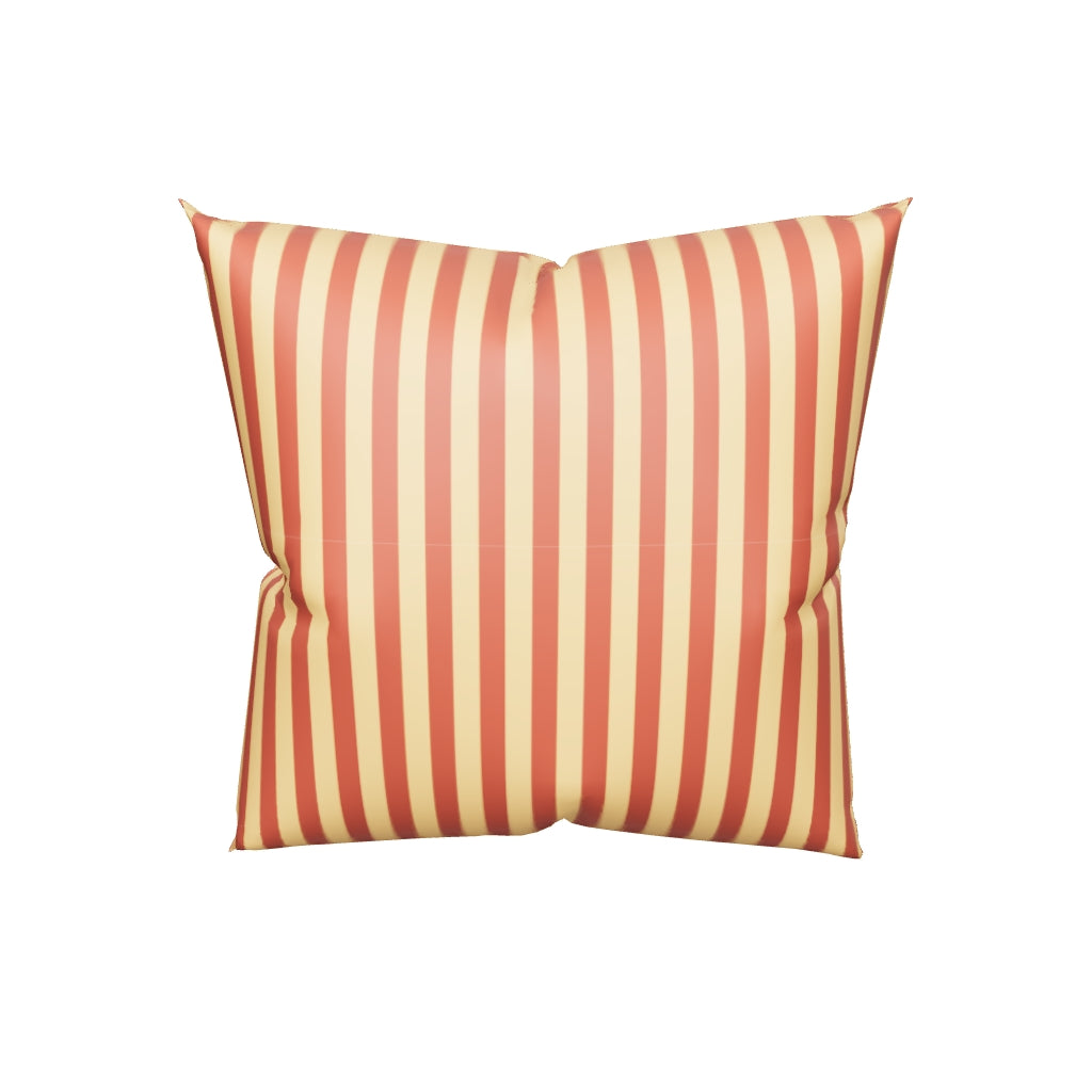 Pillow or Lumbar Bar Pillow Braniff Alexander Girard Aircraft Interior Design 1965 Rusty Cream Stripe