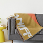 Throw Blanket 727 Braniff Place Two Tone Orange