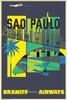 Sao Paolo, Braniff International Airways, 1960s [Viaduto do Cha] - Museum Grade Limited Edition