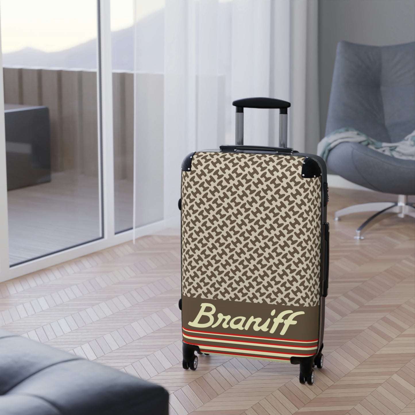 Braniff Ultra Space Jet Luggage Suitcase Braniff Halston Design