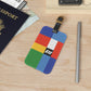 Luggage Tag Personalized Braniff Alexander Girard Design Multi