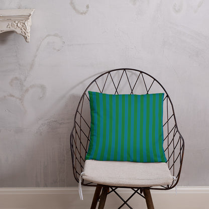 Pillow or Lumbar Bar Pillow Braniff Alexander Girard Aircraft Interior Design 1965 Green Blue
