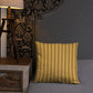 Pillow or Lumbar Bar Pillow Braniff Alexander Girard Aircraft Interior Design 1965 Cream Green Stripe
