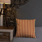 Pillow or Lumbar Bar Pillow Braniff Alexander Girard Aircraft Interior Design 1965 Rusty Cream Stripe