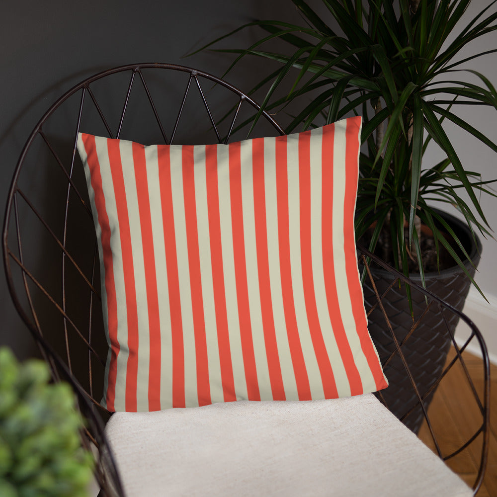 Pillow or Lumbar Bar Pillow Braniff Alexander Girard Aircraft Interior Design 1965 Watermelon Cream