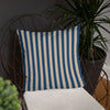 Pillow or Lumbar Bar Pillow Braniff Alexander Girard Aircraft Interior Design 1965 Navy Cream