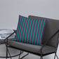 Pillow or Lumbar Bar Pillow Braniff Alexander Girard Aircraft Interior Design 1965 Purple Green