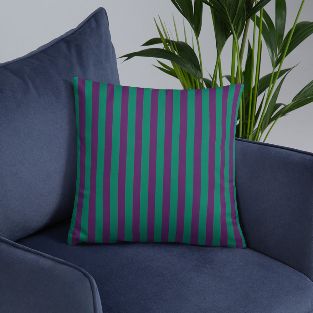 Pillow or Lumbar Bar Pillow Braniff Alexander Girard Aircraft Interior Design 1965 Purple Green