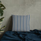 Pillow or Lumbar Bar Pillow Braniff Alexander Girard Aircraft Interior Design 1965 Navy Cream