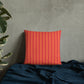 Pillow or Lumbar Bar Pillow Braniff Alexander Girard Aircraft Interior Design 1965 Watermelon Orange Stripe