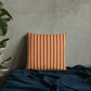 Pillow or Lumbar Bar Pillow Braniff Alexander Girard Aircraft Interior Design 1965 Rusty Cream Stripe