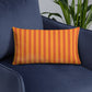 Pillow or Lumbar Bar Pillow Braniff Alexander Girard Aircraft Interior Design 1965 Orange Orange