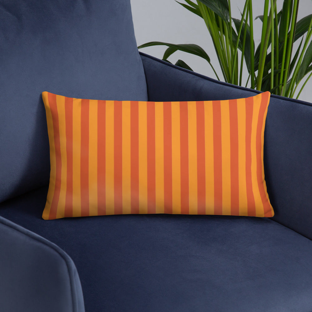 Pillow or Lumbar Bar Pillow Braniff Alexander Girard Aircraft Interior Design 1965 Orange Orange