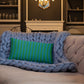 Pillow or Lumbar Bar Pillow Braniff Alexander Girard Aircraft Interior Design 1965 Green Blue