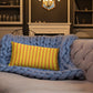 Pillow or Lumbar Bar Pillow Braniff Alexander Girard Aircraft Interior Design 1965 Orange Yellow Stripe