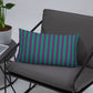 Pillow or Lumbar Bar Pillow Braniff Alexander Girard Aircraft Interior Design 1965 Purple Green