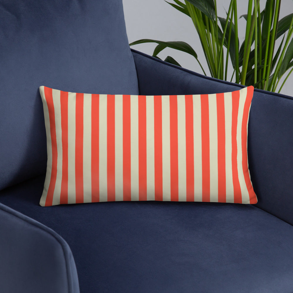 Pillow or Lumbar Bar Pillow Braniff Alexander Girard Aircraft Interior Design 1965 Watermelon Cream